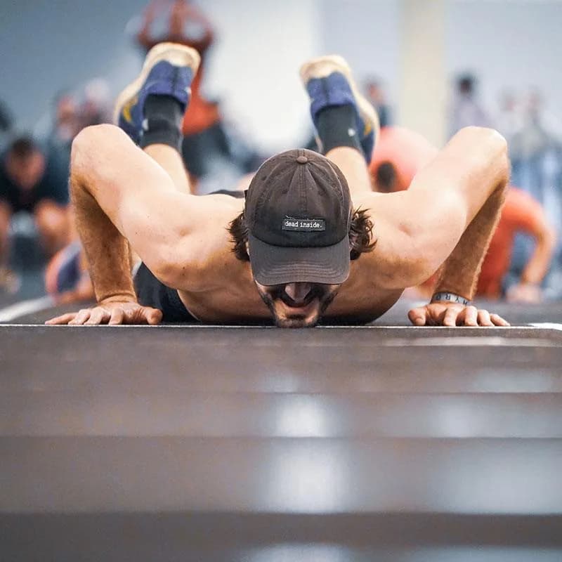 HYROX Burpee Broad Jumps at a HYROX race