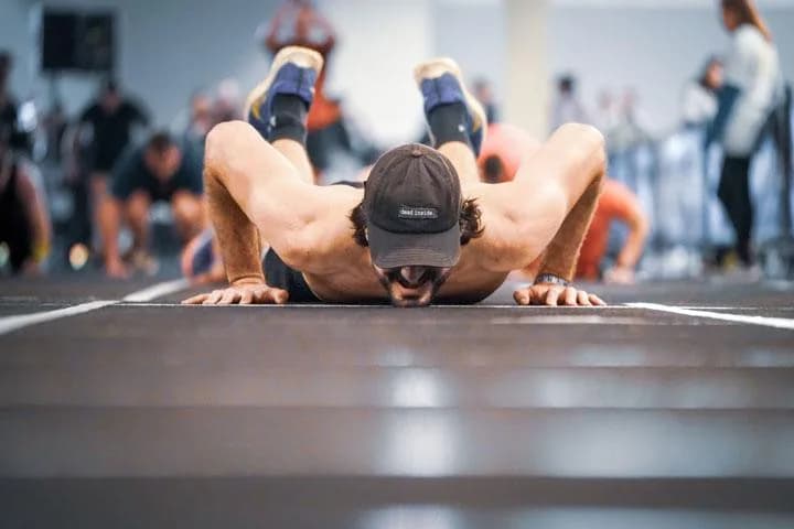 HYROX Burpee Broad Jumps technique
