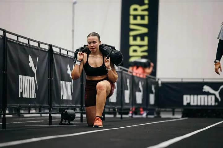 HYROX Sandbag Lunges technique